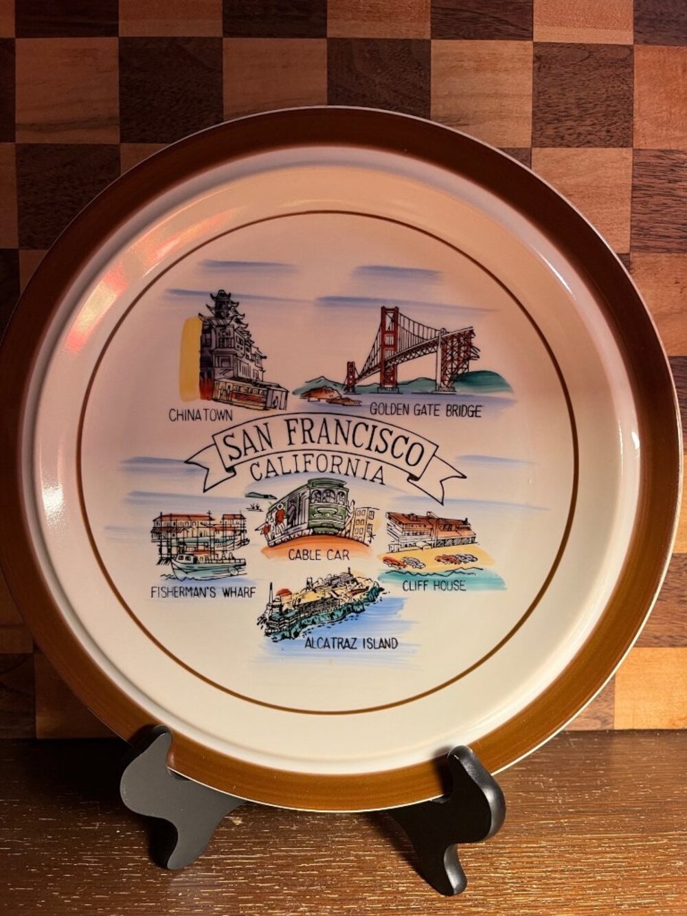 San Francisco Souvenir Plate A948